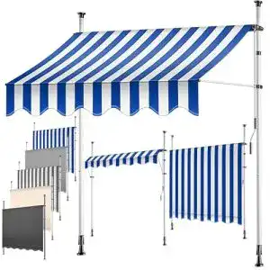Klemmmarkise Kesser mit Handkurbel für Balkon und Terrasse