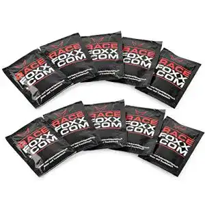 Visierreiniger We Are Racing von Racefoxx – 10 Sets im Paket