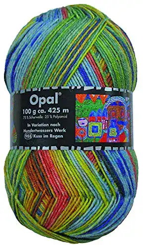 Opal Sockenwolle Hundertwasser III – Kuss im Regen 988