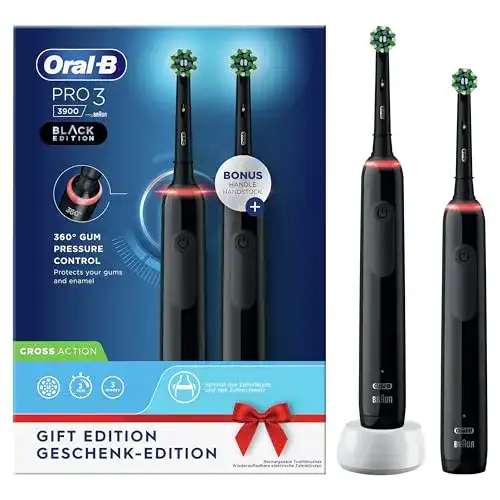 Elektrische Zahnbürste Oral-B PRO 3 3900 im Doppelpack