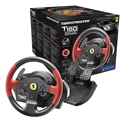 Thrustmaster T150 Ferrari Edition PC-Lenkrad mit 2-Pedalset
