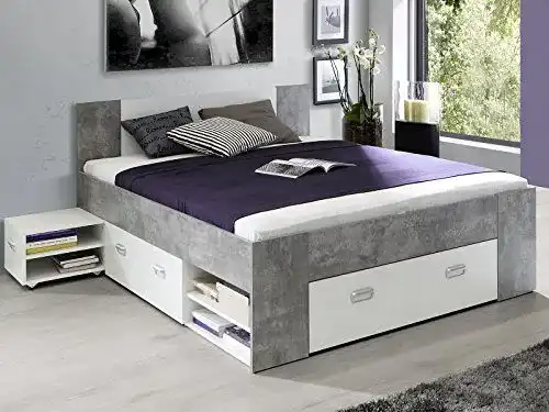 Stauraumbett 140×200 Möbelando Einzelbett Bettrahmen