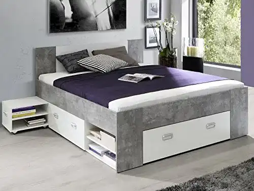 Stauraumbett 140×200 Möbelando Einzelbett Bettrahmen