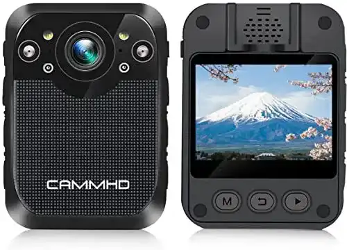 Bodycam CAMMHD Körperkamera 1296P mit Infrarot-Nachtsicht