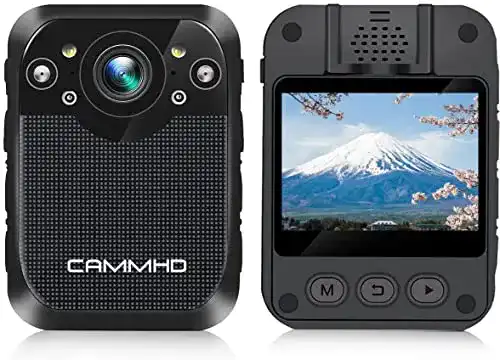 Bodycam CAMMHD Körperkamera 1296P mit Infrarot-Nachtsicht