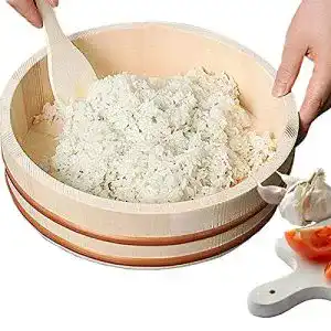 Hangiri Adima – 12 Größen Japanische Holz-Sushi Rührschüssel