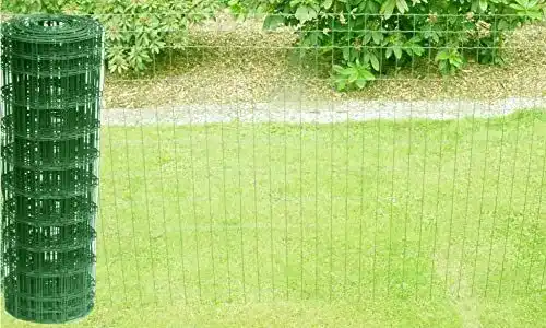 Wildzaun Excolo Schweißgitterzaun Grün RAL 6005 – 1,0 m hoch – 10 m lang
