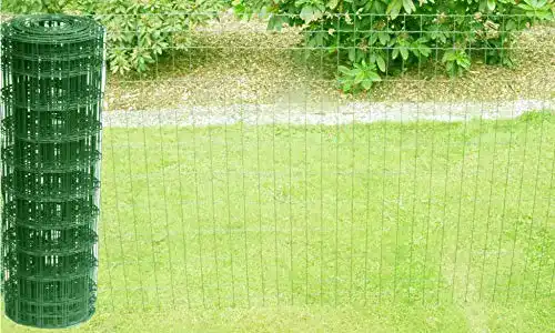 Wildzaun Excolo Schweißgitterzaun Grün RAL 6005 – 1,0 m hoch – 10 m lang