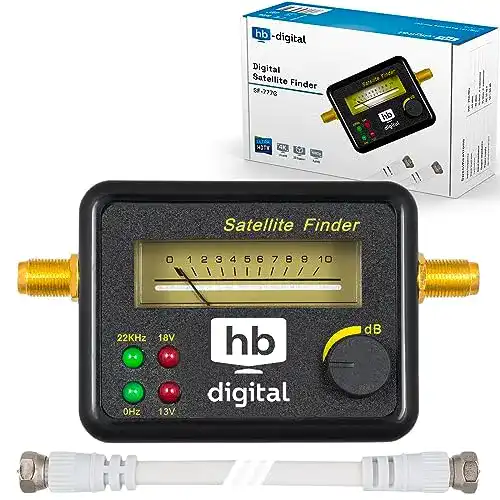 Sat-Finder HB Digital mit 4 LED und analoger Anzeige