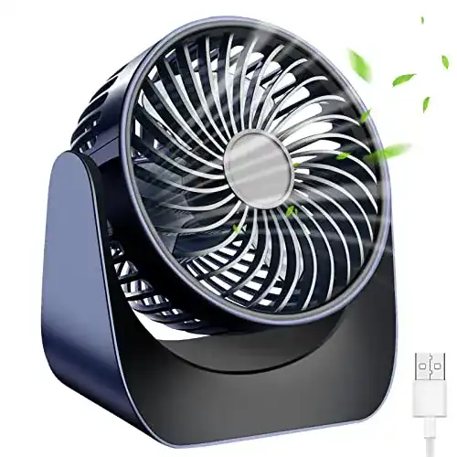 Akku-Ventilator Tgkoddo Mini USB Ventilator für Tisch und Outdoor