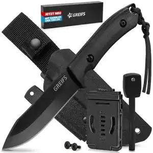 GREIFS Outdoor-Messer MILAN aus D2 Stahl mit Kydex-Scheide