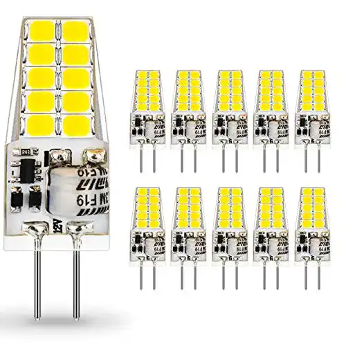 G4 LED Lampen 12V AC/DC, 3W G4 Birnen Kaltweiß 6000K im 10er Pack