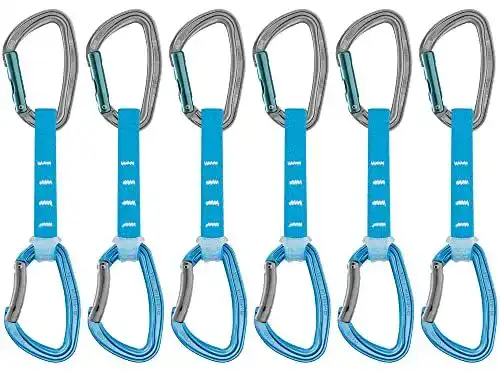 Petzl Express-Set mit 6 Djinn Axess 12 cm Karabinern