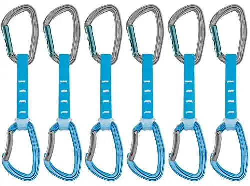Petzl Express-Set mit 6 Djinn Axess 12 cm Karabinern