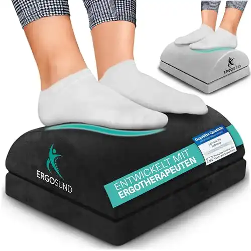 Ergonomische Fußstütze Ergosund für Schreibtische mit verstellbarer Höhe