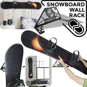 Snowboard Wandhalterung MEOLLO aus Stahl zur Aufbewahrung