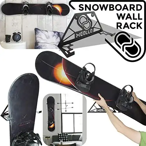 Snowboard Wandhalterung MEOLLO aus Stahl zur Aufbewahrung