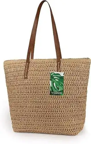 Korbtaschen für Damen – Gewebte Stroh-Handtasche für verschiedene Anlässe