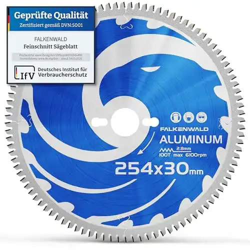Kreissägeblatt für Aluminium Falkenwald 254×30 mm