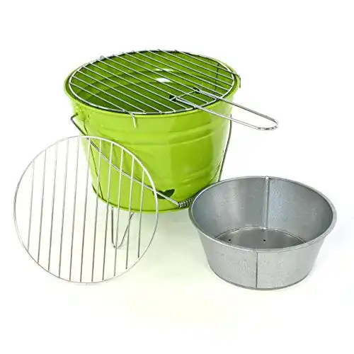 Nexos Eimergrill Holzkohlegrill für Garten und Terrasse