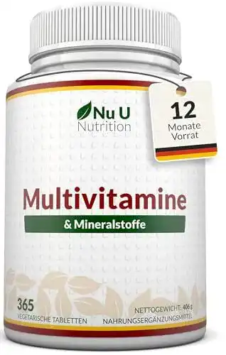 Multivitamin-Tabletten von Nu U Nutrition