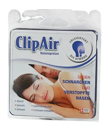 Nasendilatator ClipAir Nasenspreizer gegen Schnarchen und verstopfte Nasen
