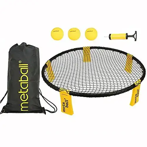 Roundnet Lixada Mini Volleyball Spielset mit Netz und 3 Bällen