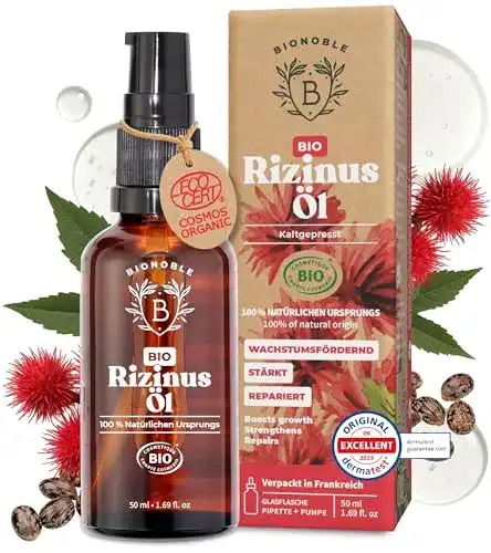 Rizinusöl Bionoble Bio 50ml – 100% rein, kaltgepresst und natürlich