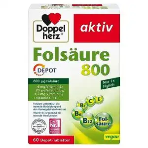 Folsäure Doppelherz 800 Depot mit Vitamin C, B6 und B12