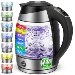 Wasserkocher mit Temperatureinstellung ForMe Glas