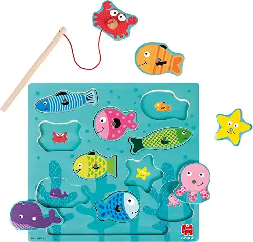Angelspiel Goula Jumbo Spiele Magnetisches Holzspielzeug für Kinder