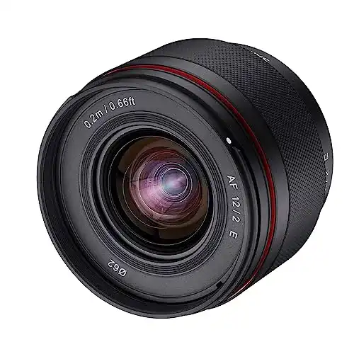 Weitwinkelobjektiv Samyang AF 12mm F2.0 für Sony E-Mount Kameras