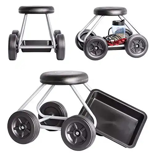 Fahrbarer Gartensitz UPP Rollsitz Easy Work bis 130 kg