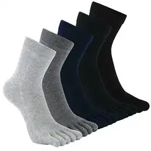 Zehensocken für Herren aus Baumwolle in verschiedenen Farben