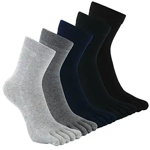 Zehensocken für Herren aus Baumwolle in verschiedenen Farben