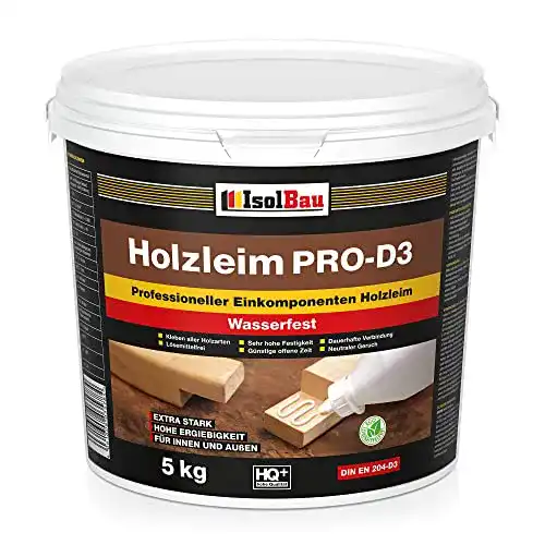 Holzleim Isolbau PRO-D3 5 kg Eimer – Starker Holzkleber für Handwerk