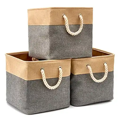 Faltbox EZOWARE 3er-Set faltbare Stoff Aufbewahrungsboxen