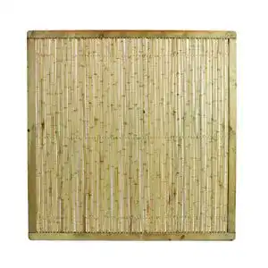 Bambuszaun Phuket Bambu 179 x 179 cm mit Holzrahmen