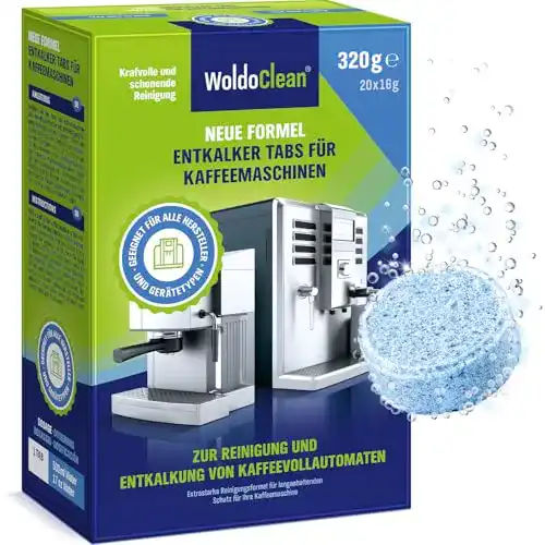 Entkalkungstabletten für Kaffeevollautomaten von WoldoClean 20 Stück
