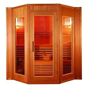 Sauna Deko Vertrieb Bayern XXL Finnisches Set mit Harvia Ofen für 4 Personen