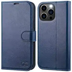 Ocase iPhone 13 Pro Max Hülle mit Kartenfach und Magnetverschluss