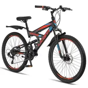 Mountainbike 26 Zoll Licorne Bike Strong D für Erwachsene und Kinder