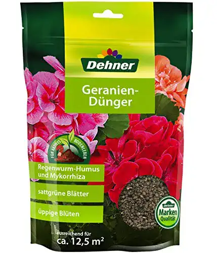 Geraniendünger von Dehner, 1 kg für ca. 12,5 qm