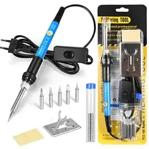 Akku-Lötkolben SREMTCH 60W Set mit Temperaturregelung und Zubehör