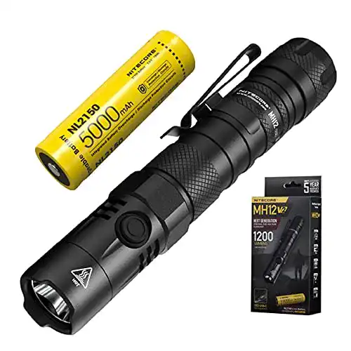 Nitecore MH12 V2 Taschenlampe mit 1200 Lumen Taktische LED-Lampe