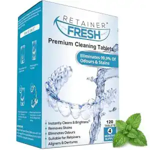 Prothesenreiniger Retainer Fresh Reinigungstabletten für Zahnersatz