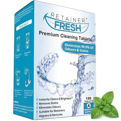 Prothesenreiniger Retainer Fresh Reinigungstabletten für Zahnersatz