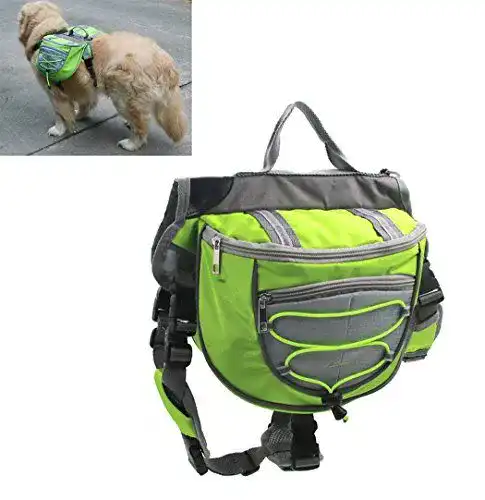 Xiaoyu Satteltasche für Hunde, verstellbarer Hund Rucksack