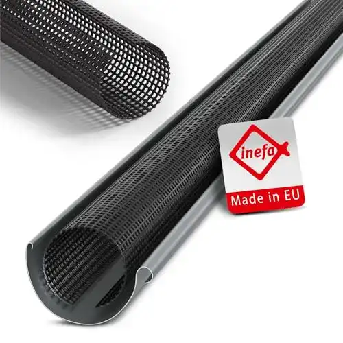 Dachrinnenschutz INEFA Laubschutzgitter aus PVC für Dachrinnen