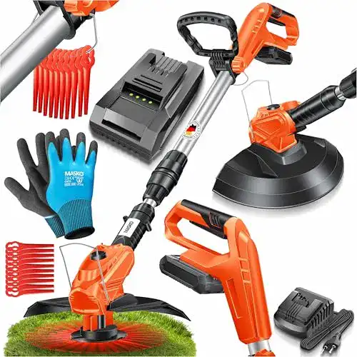 Rasenkantenschneider MASKO Akku-Rasentrimmer 20 V Li-Ion Akku 2,0 Ah